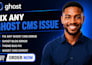 fix ghost cms errors, theme bugs, and website issues